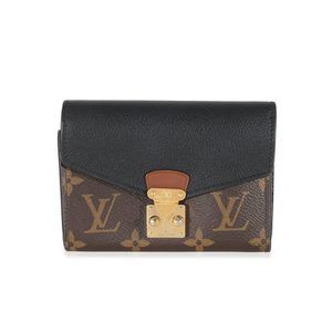 Louis Vuitton Black Monogram Pallas Compact Wallet NM